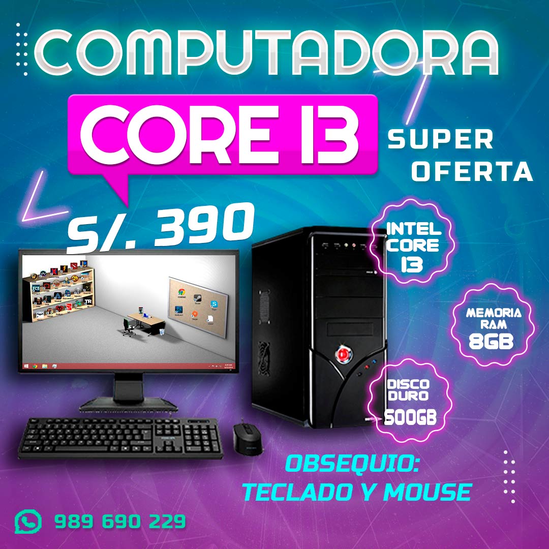 SUPER OFERTA EN COMPUTADORA CORE I3
